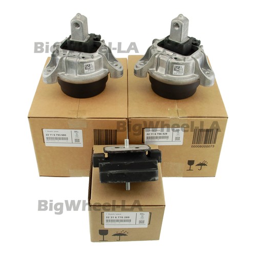 OEM Front Rear Left Right Engine Motor Trans Mount For BMW 535i 11-16 Rubber