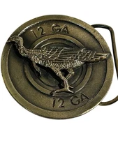 The Great American Buckle Company Belt Buckle 1980 Pheasant /Turkey