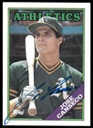 1988 Topps #370 Jose Canseco Oakland A's Signed In Person Auto JSA COA 8749
