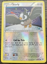 Starly 125/162 Pokemon TCG XY Breakthrough Reverse Holo Light Play LP