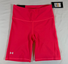 Under Armour Womens Small Biker Shorts Hot Pink Compression Brand New W Tags Gym