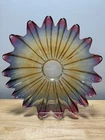 Vintage Federal Glass Celestial Gem-Tone Bowl 11.5” Diameter