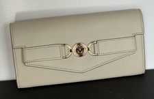 Versace Medusa Sand Calf Leather Long Contine...