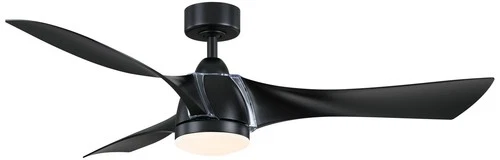 56" Fanimation Klear Black Outdoor CCT LED Smart Ceiling Fan - Picture 1 of 2
