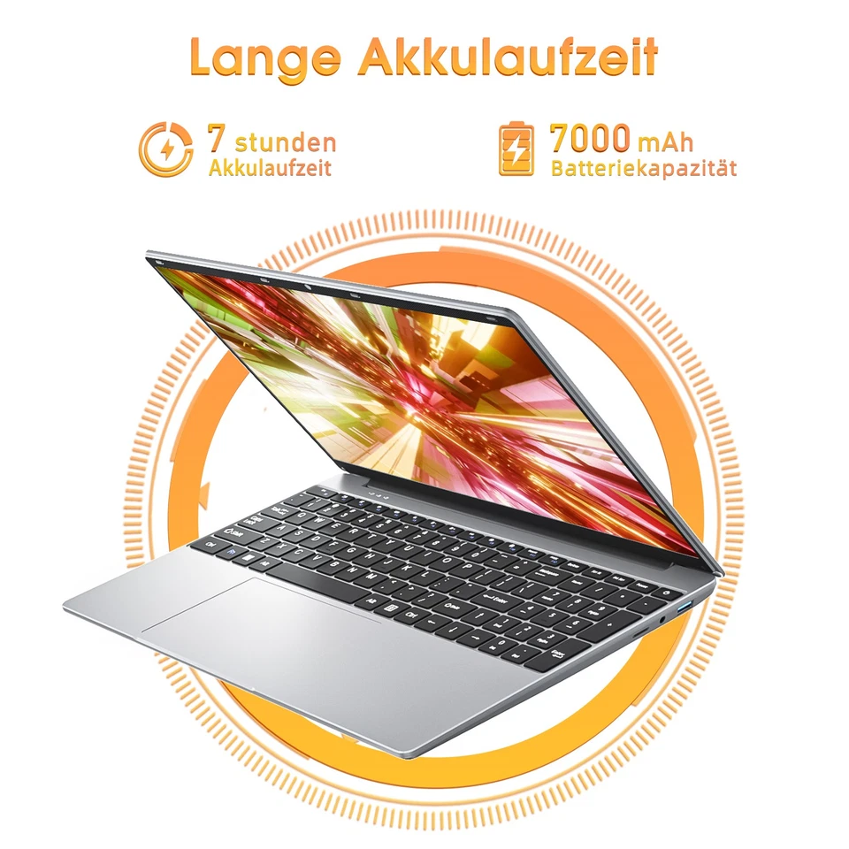 2025 Neu SGIN 15,6 Zoll Laptop 8GB 128GB 256GB 512GB SSD Intel Celeron Window 11 - Bild 4 von 4