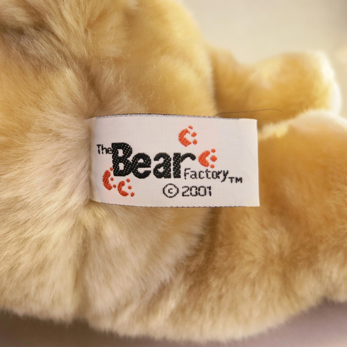 Vintage Teddy Bear The Bear Factory 2001 16 Inch Stuffed Animal