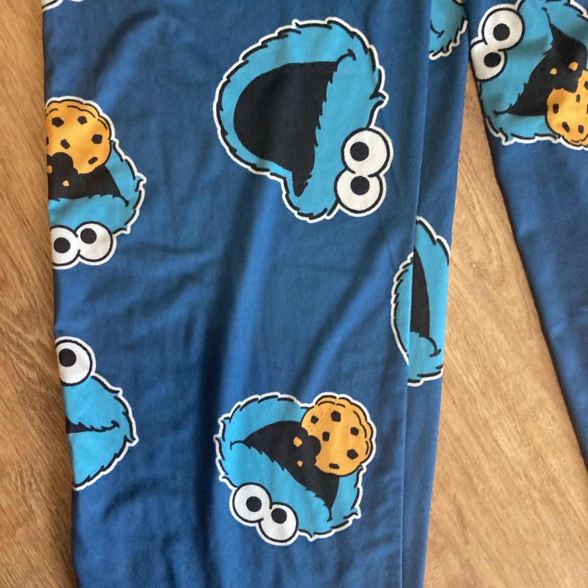 Sesame Street Cookie Monster Mens Size Medium Sleep Pants Pajama