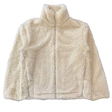 Uniqlo Fleece Zip-Up Jacket Natural Women s Size XS