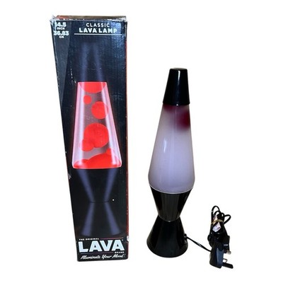 Schylling Lavalampe 14,5 Zoll F2317 Lila Rosa Silber Retro Dekor Zuhause mit Box