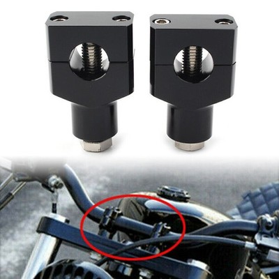 1'' Motorcycle Handlebar Handle Bar Adapter Risers Clamp Mounts Fit Harley Fatboy