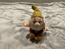 Disney Store Doc Mini Bean Bag Plush 8  Snow White Seven Dwarfs w/ Tag