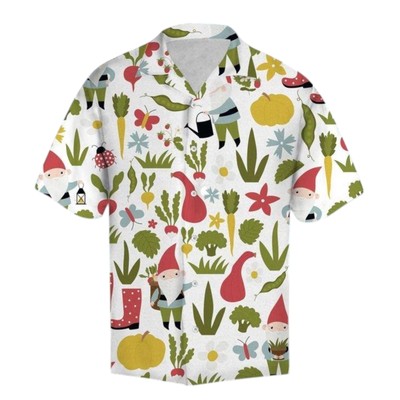 Amazing Garden Gnome And Vegetables Hawaiian Shirt For Men amp Women Adult Hw749
