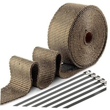 Exhaust Heat Wrap, 2'' x 50' Fiberglass Heat Shield Tape, Heat Wrap for 50 ft