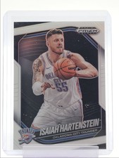ISAIAH HARTENSTEIN 2024-25 PANINI PRIZM BLACK WHITE THUNDER #118 /175 Q6846