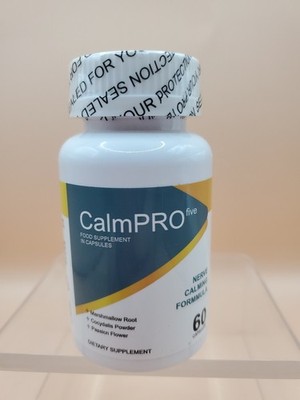 CalmPro 5 Nerve Calming Support Formula Passion Flower 60Ct Capsules Exp 11/26
