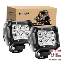 Led Pods 2Pcs 18W 1260LM Spot Off Road Lights Super Bright White 2PCS Spot Pod
