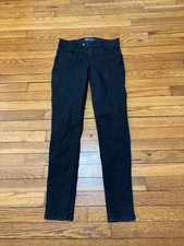Democracy Ab Solution Mid Rise Skinny Jeans Womens Size 4 Black Stretch Denim