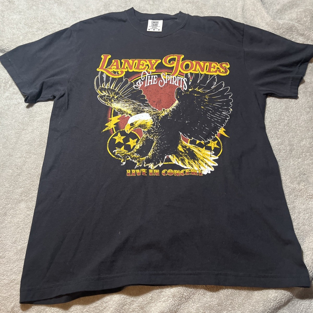 laney jones & the spirits tee shirts m live tour concert folk rock band