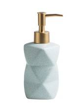 Modern Ceramic Soap Dispenser with ABS Pump   10oz Refillable Lotion Bottle f...