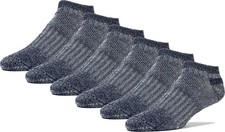 FUN TOES Low Cut Ankle Merino Wool Mens Hiking Running Socks Compression Arch...