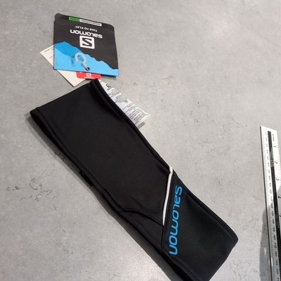 Salomon Black Headband Bandeau One Size New Advanced Skin Dry Warm Shield 