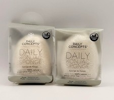 2 Daily Concepts Konjac Sponge Pure Balance pH 100 Natural