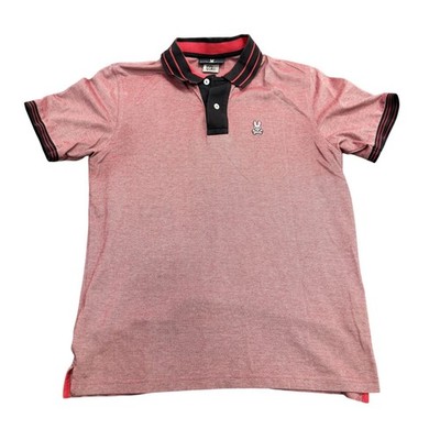 Psycho Bunny Kids Red Polo Shirt Short Sleeve Bunny Logo Size 5