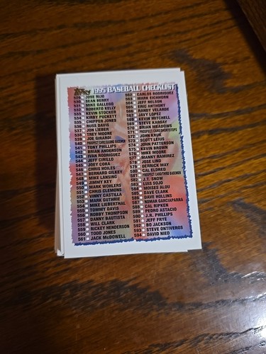 1995 Topps 501 To 660- You Pick