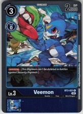 Digimon TCG Veemon - BT3-021 (Official Tournament Pack Vol.8) Rare BT3-021 R