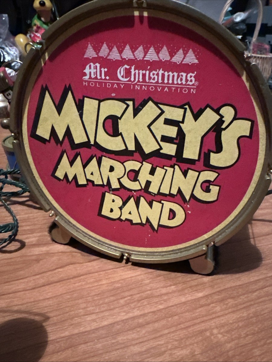 Mr Christmas Mickey's Marching Band Animated 1992 Works Donald