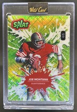 2025 Wild Card Splat Joe Montana Green Foilboard #4/5
