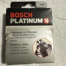 NEW Bosch #4458  Platinum +4 Spark Plugs Pack of 4 #HGR8DQP  RARE NOS