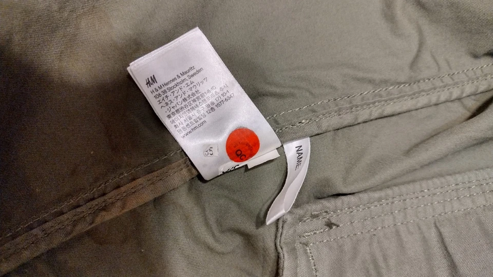 Chaqueta Abrigo Pato Lona Niños H&M Verde Ejército 4-5 Años Foto 4 de 4