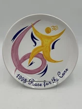 1998 Ft Worth Susan G. Komen Race For The Cure DERUTA Collector's Plate Signed