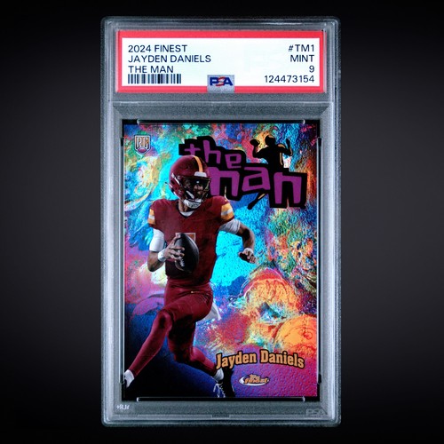 2024 TOPPS FINEST THE MAN #TM1 JAYDEN DANIELS RC PSA 9