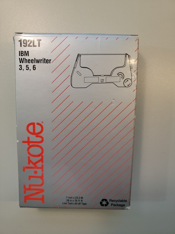 Nu-kote 192LT IBM Wheelwriter 3, 5, 6 Low-Tack Lift-off Cassette
