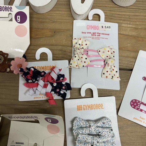 Gymboree Girl Vintage Curly Hair Bows Clips Bands Lot of 9 NEW NWT Deadstock - Picture 5 of 6