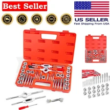 Industrial-Grade 40-Piece Tap and Die Set - Durable Alloy Steel Construction