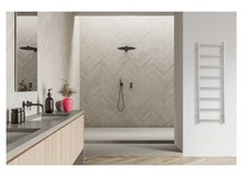 ThermoSphere 1120x530mm Electric Heated Towel Rail White Bathroom Radiator