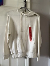 Buffalo David Bitton Womens Super Soft Hoodie w/ Kangaroo Pocket Chalk M
