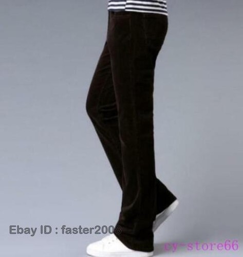 Pantalones acampanados de pana corte bota corte bota pantalones largos ajustados con parte inferior campana para hombre años 60 70 - Imagen 18 de 32