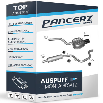 Auspuff Skoda Octavia II 1.9 TDI 105 PS +Chrom