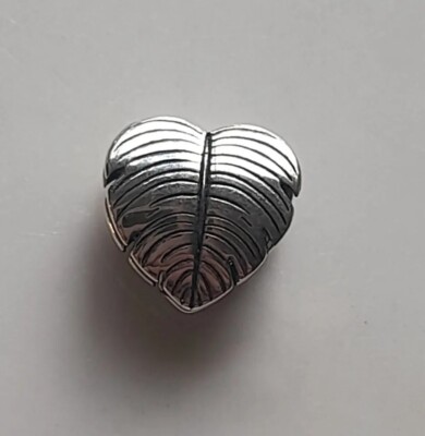 Chamilia Silber 925 Sommer Liebe Tropisch Herz Blatt Palme Armband Charm
