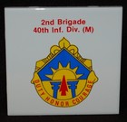 VINTAGE MILITARIA Collectible Tile DUTY HONOR COURAGE 1960s VERY RARE FIND! — photo 1