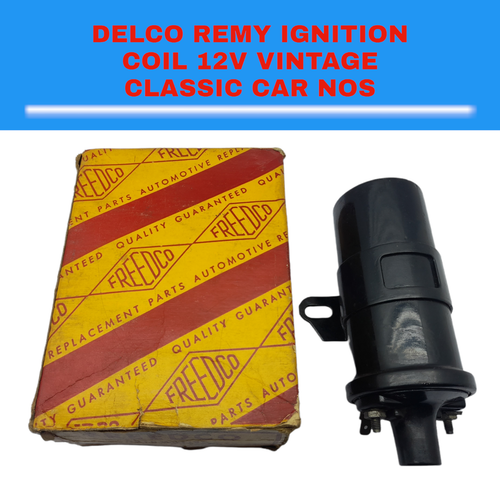 Delco Remy Coil Clean Delco Remy Ignition Coil 12V Vintage Old Car NOS Made In USA | eBay