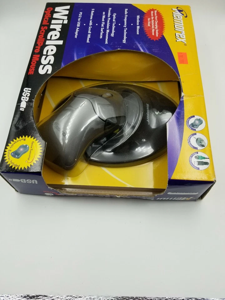 Memorex  Optical ScrollPro Mouse SE 5 Buttons with USB to PS/2 Adaptor - Image 2 of 3