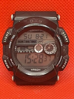 Uhrenbox OTS T6900G Digital Black WR 50M