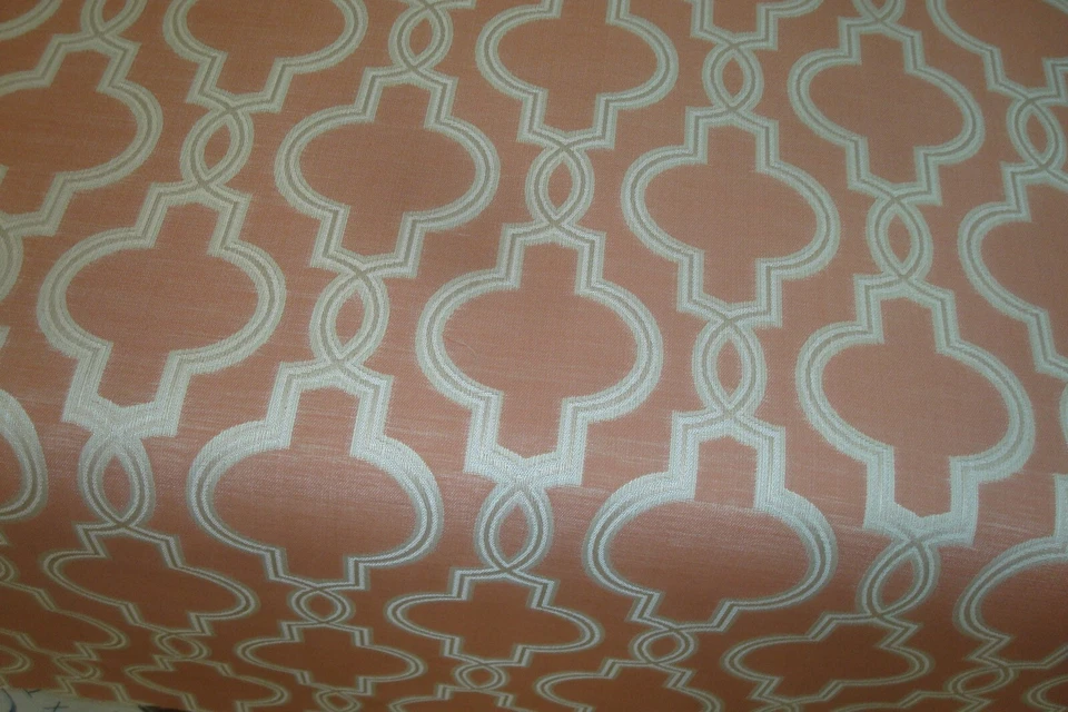 Cortina jacquard geométrica de néctar Midvale tecido robusto 1 de 12 jardas 55"w BTY - Imagem 4 de 4