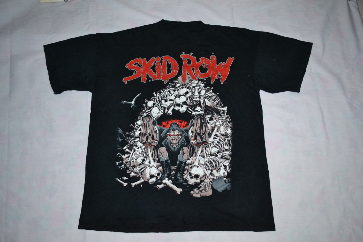 FILA Album promozionale concerto SKID ROW Slave to the Grind Tour rara maglietta anni 80