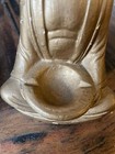 gold chalkware buddha Statue incense burner,  Antique , Vintage, Funky, Unusual — photo 4